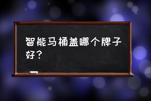 哪款智能馬桶蓋好用 智能馬桶蓋哪個牌子好？