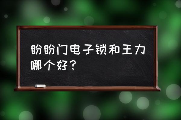 防盜門電子鎖什么品牌好 盼盼門電子鎖和王力哪個好？