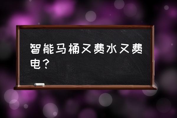 智能馬桶是什么意思 智能馬桶又費水又費電？