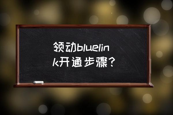 現代bluelink怎么找回密碼 領動bluelink開通步驟？