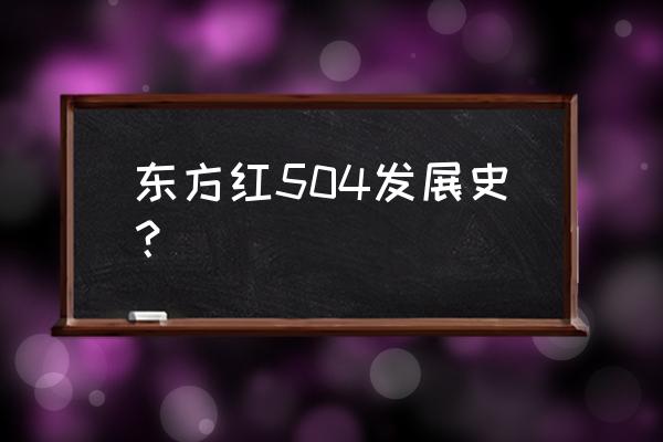濕式制動(dòng)器用在什么車 東方紅504發(fā)展史？
